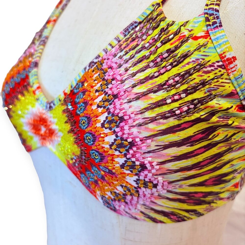 Sunbeam Utopia Beaded Halter Bikini Top - Picture 5 of 15